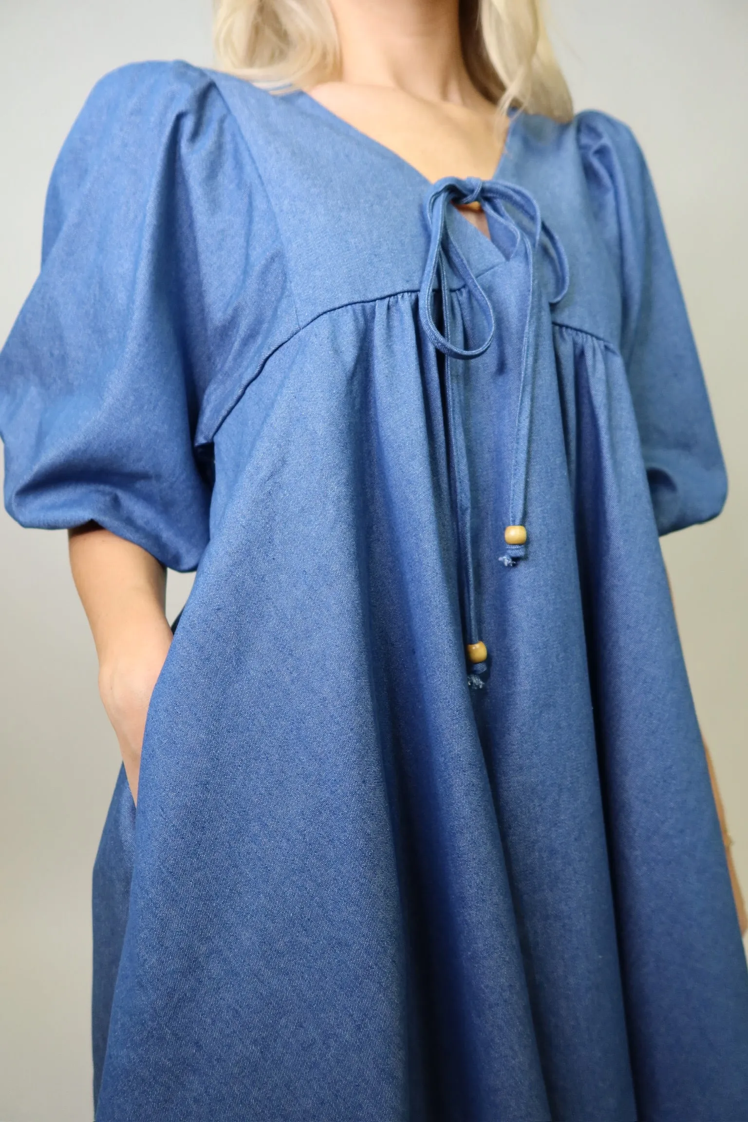 FIND ME NOW DENIM DRESS